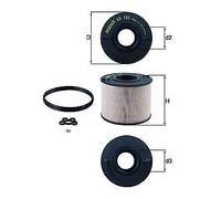 Fuel Filter KX192D Genuine Mahle 7L6127177B 7L6127177C 7L6127401H 7L6127434B