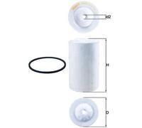 Mahle Fuel Filter KX65D Mercedes Benz - Precision OE Matching Fit & Quality