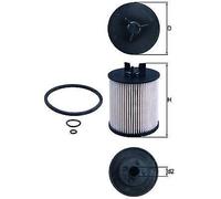 Fuel Filter KX86/1D Mahle 8Z0127311 8Z0127311B 8Z0127401A 8Z0127401B 8Z0127435A