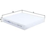 MAHLE LA100 FILTER CABIN AIR