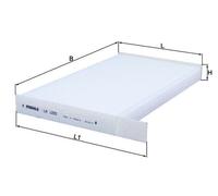 Cabin Filter LA1205 Mahle 272771FC0A 272773DF0A 278911FC0A 278911FE0A 278913DF0A