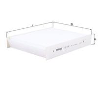 Cabin Filter LA141 Mahle 46799653 6001073277 71772198 77366431