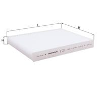 Mahle Original Interior Cabin Air Filter LA 1614 Pollen Filter