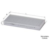 MAHLE LA 356/S Pollen filter