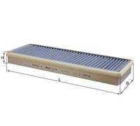 Mahle Pollen Air Filter Cabin Filter LA43 for Mercedes Actros - OE Fit & Quality