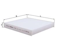 MAHLE LA 82 Interior Cabin Air Filter - Pollen Filter - Car