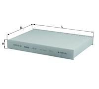 MAHLE LA 87 Interior Cabin Air Filter - Pollen Filter - Car