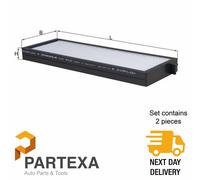 MAHLE LA912/S Cabin Pollen Interior Air Filter 250.5mm Length Fits Hyundai i20