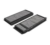 MAHLE LAK 346/S Interior Cabin Air Filter - Carbon Activated Pollen Filter - with odor protection - Car