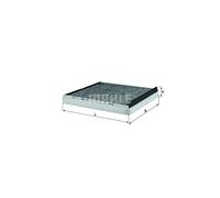 MAHLE LAK 74 Interior Cabin Air Filter - Carbon Activated Pollen Filter - with odor protection - Car
