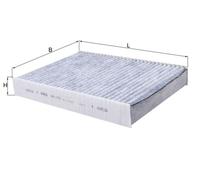 Mahle Cabin Filter Carbon Activated LAK1173