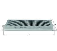 Pollen / Cabin Filter LAK32/1 Mahle 99657121901 99657121902 99657121903 76888879