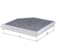 Knecht Filter Cabin Filter LAK 667 – Activated Carbon – for Audi, Bentley