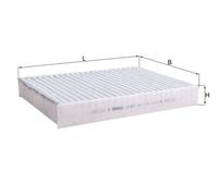 MAHLE LAK811 Cabin Pollen Interior Air Filter Fits Seat Mii Skoda Citigo VW UP