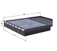 MAHLE LAK863/1 Cabin Pollen Interior Air Filter 316mm Length Fits MERCEDES-BENZ