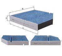 MAHLE LAO1161 Cabin Pollen Interior Air Filter 260mm Length Fits Mercedes-Benz