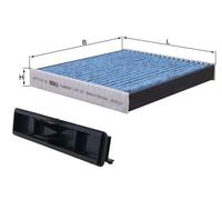 MAHLE LAO 227 Cabin Air Filter - CareMetix - with allergen, bacteria and odor protection