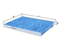 MAHLE LAO469 Cabin Pollen Interior Air Filter 248mm Length Fits Renault Koleos