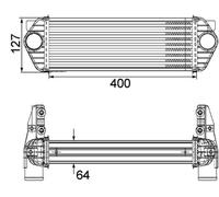 Mahle LCV Charge air cooler PREMIUM LINE - CI168000P
