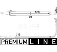 Power steering oil cooler CLC 10 000P MAHLE for MERCEDES-BENZ VITO / MIXTO Van