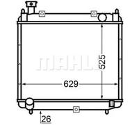 Mahle LCV Radiator - CR126000S