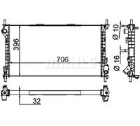 Mahle LCV Radiator PREMIUM LINE - CR1196000P