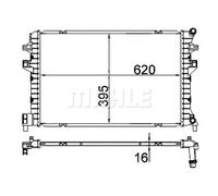 Mahle Low-Temperature Radiator CIR 34 000S - Genuine OE Quality for Audi