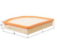Mahle Original Air Filter - LX1250 (76419006) - Made in AT - Fits BMW Z4/X3