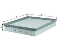 MAHLE LX 1586 Air Filter Fits Ford Transit Van Platform/Chassis BUS Tourneo BUS