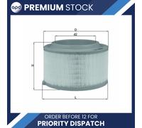 Air Filter fits FORD RANGER TKE TDCi 3.2D 2011 on Mahle 1720719 1734536 1921356