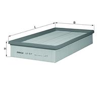 Air Filter fits MERCEDES E300 S210, W210 3.0D 95 to 99 Mahle 6040940504 Quality