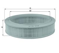 MAHLE LX 81 Air Filter Fits Alpine Berlinette Aro 10 Ford Capri 1 Renault 5 9 11