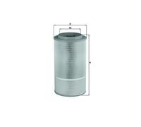MAHLE LX1024 Air Filter Insert 267mm Outer Diameter 505mm Height Fits MAN