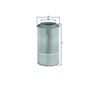MAHLE LX1024 Air Filter Insert 267mm Outer Diameter 505mm Height Fits MAN