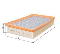 MAHLE LX1216 Air Filter 57.3mm Height Fits BMW 7 Series Wiesmann MF4 GT MF4