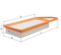 MAHLE Air Filter LX1282