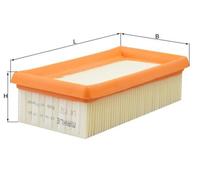 MAHLE LX152 Air Filter Fits Autobianchi Y10 Fiat Panda Tipo Uno Lancia Y10