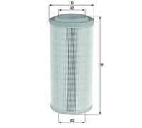 MAHLE LX1595 Air Filter Insert 118mm Outer Diameter 263mm Height Fits Audi A2