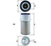 Air Filter fits HYUNDAI GALLOPER 2.5D 91 to 98 4D56-T Mahle Quality Guaranteed