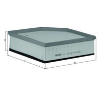 MAHLE LX 1607/1 Air filter