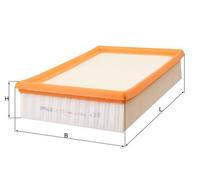 Air Filter fits LAND ROVER FREELANDER L359 3.2 06 to 14 B6324S Mahle LR000920