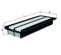 Air Filter fits DAIHATSU SIRION M3 1.5 2008 on 3SZ-VE Mahle 1780197402 Quality