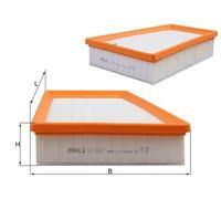 Air filter Filter Insert LX 2631 KNECHT for RENAULT MERCEDES-BENZ