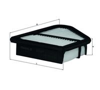 MAHLE LX 2647 - Air Filter Car - Engine