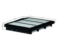 MAHLE LX2679 Air Filter For Chevrolet Lacetti Nubira Optra Daewoo Lacetti Nubira