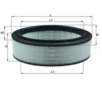 MAHLE LX2844 Air Filter Insert 296mm Length 91mm Height Fits Dacia Renault