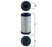 Air Filter LX2908 Mahle YM11965512560 6050126 PJ6050126 DNP822686 5741244 New