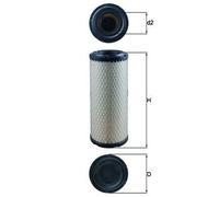 MAHLE LX2958 Air Filter Fits MANITOU NEW HOLLAND KOBELCO DITCH WITCH GEHL DOOSAN