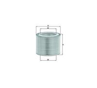 MAHLE LX3009 Air Filter Fits ATLAS COPCO FLOTTMANN WERKE INGERSOLL-RAND SULLAIR