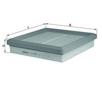 Air Filter Insert 53mm Height 245mm Width 250mm Length - Mahle Knecht LX328
